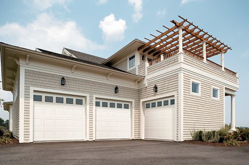 Modern White Garage Doors