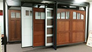 Garage Doors in Showroom