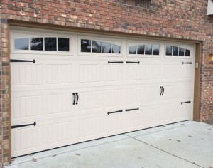 white and black modern gargae doors