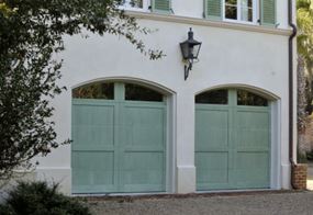 Green Garage Doors