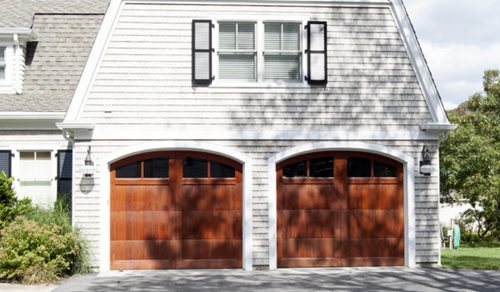 Wood Garage Doors with Windows