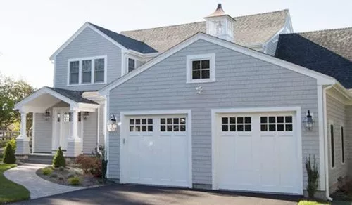 White Garage Doors with Windows